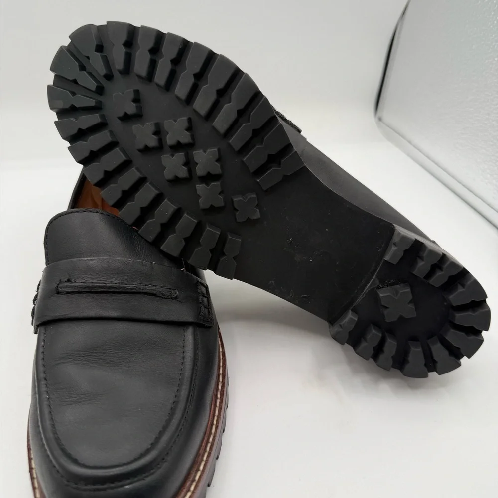 Madewell Corrine lugsole loafers black size 6 women’s - Picture 8 of 8